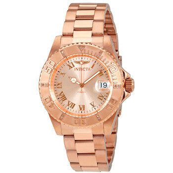 Pro Diver Rose Dial Rose Gold-tone Ladies Watch