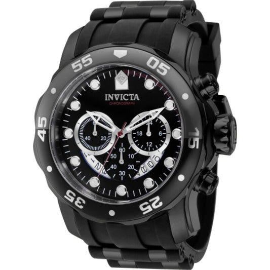 Pro Diver SCUBA Chronograph GMT Quartz Black Dial Men's Watch