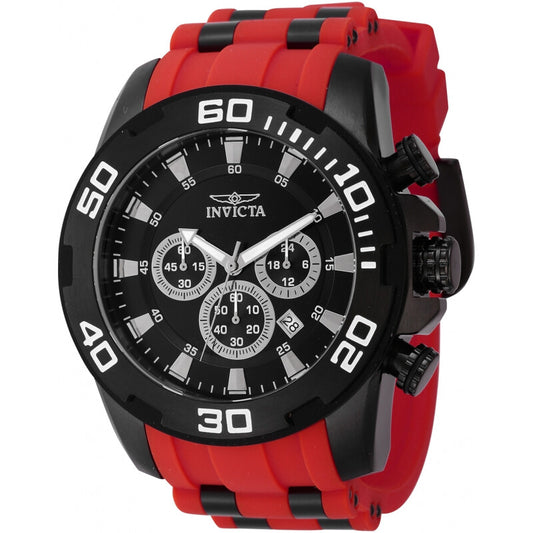 Pro Diver SCUBA Chronograph GMT Quartz Black Dial Men's Watch