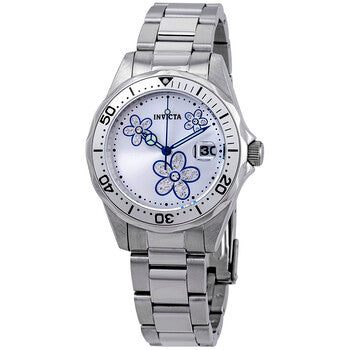 Pro Diver Silver Crystal-set Dial Stainless Steel Ladies Watch