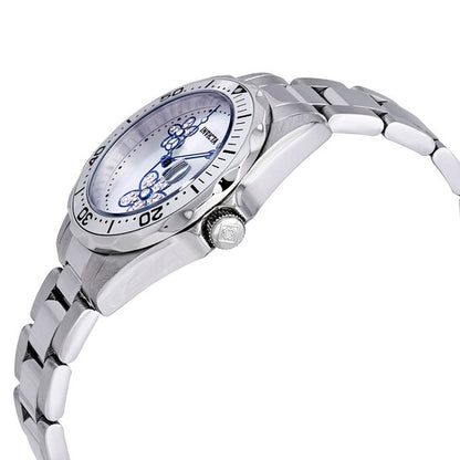 Pro Diver Silver Crystal-set Dial Stainless Steel Ladies Watch