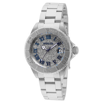 Quartz Silver Glitter Dial Ladies Watch