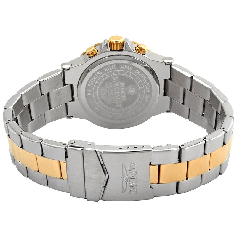 Specialty Chronograph White Dial Two-tone Ladies Watch