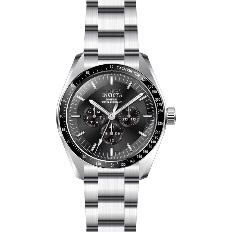 Specialty GMT Date Day Quartz Black Dial Men's Watch