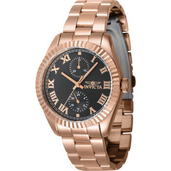 Specialty GMT Quartz Black Dial Ladies Watch