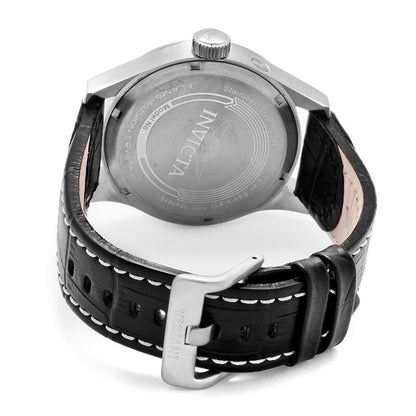 Specialty Military Multi-Function Blue Dial Black Leather Men's Watch