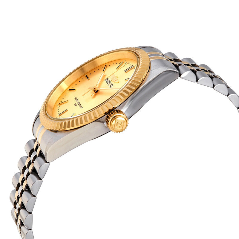 Specialty Quartz Gold Dial Two-tone Men's Watch