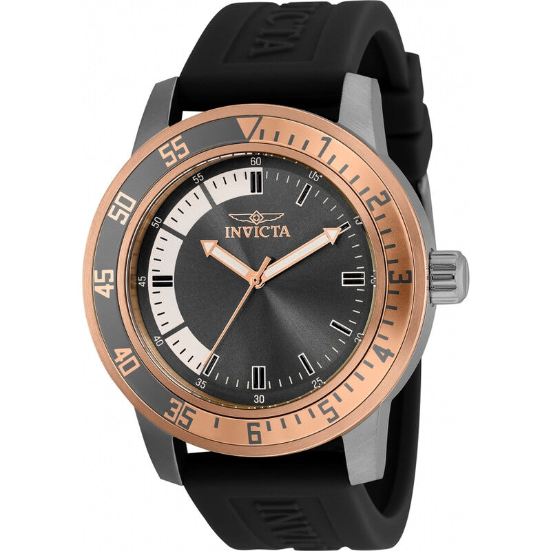 Specialty Quartz Gunmetal Dial Men's Watch