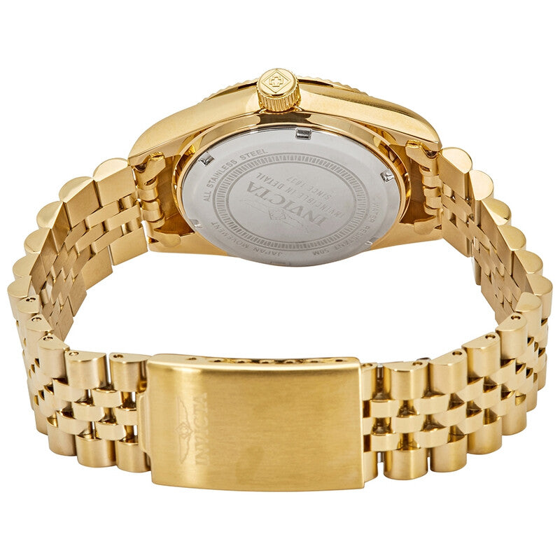 Specialty Quartz Silver Dial Yellow Gold-tone Ladies Watch
