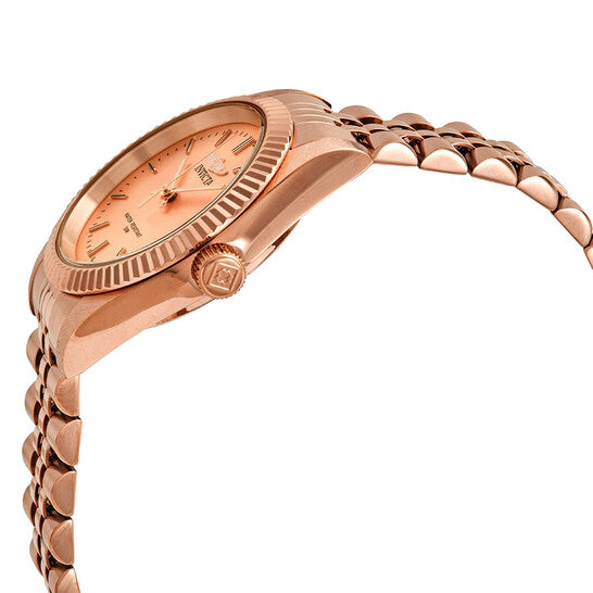 Specialty Rose Dial Rose Gold-tone Ladies Watch