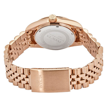 Specialty Rose Dial Rose Gold-tone Ladies Watch