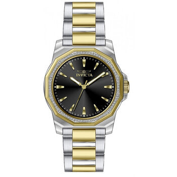 Speedway Quartz Crystal Black Dial Ladies Watch