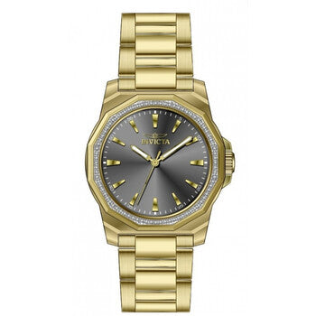 Speedway Quartz Crystal Charcoal Dial Ladies Watch