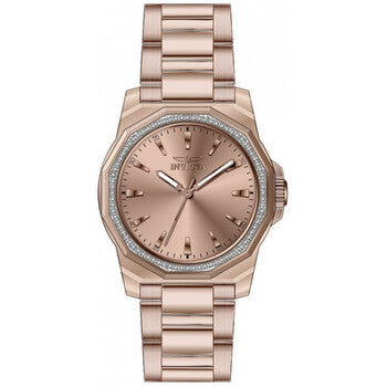 Speedway Quartz Crystal Rose Gold Dial Ladies Watch