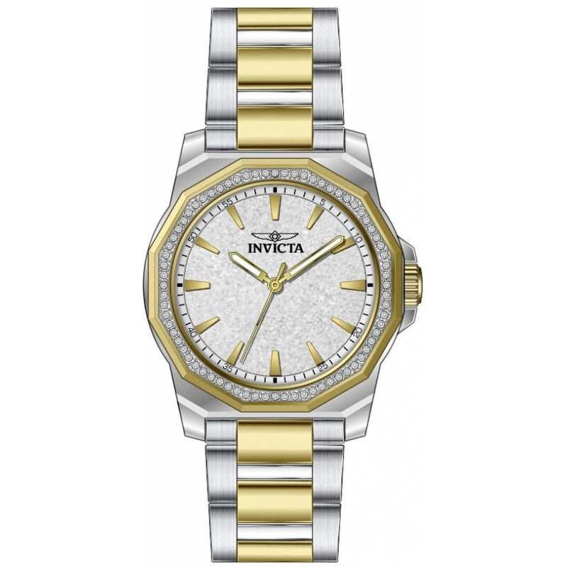 Speedway Quartz Crystal Silver Dial Ladies Watch