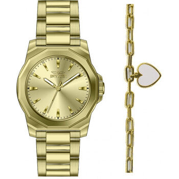Speedway Quartz Gold Dial Ladies Watch