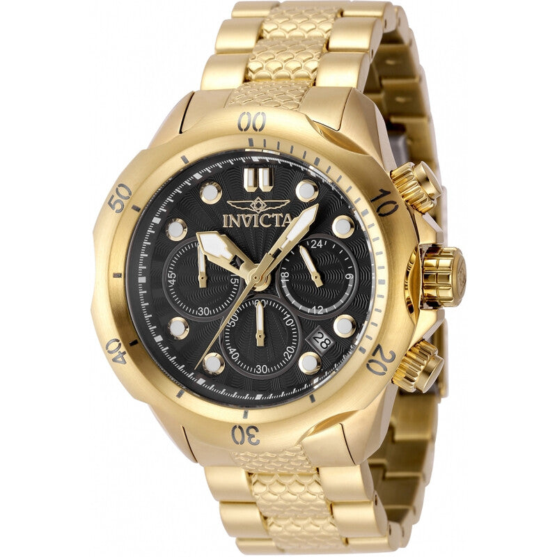 Venom Chronograph GMT Quartz Black Dial Men's Watch