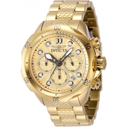 Venom Chronograph GMT Quartz Gold Dial Men's Watch