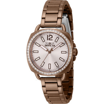 Wildflower Quartz Crystal Silver Dial Ladies Watch