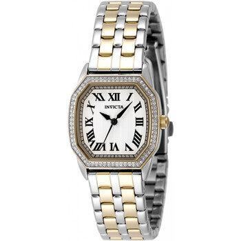 Wildflower Quartz Crystal Silver Dial Ladies Watch