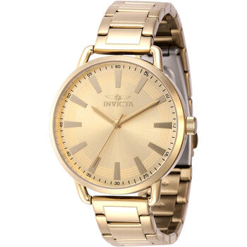 Wildflower Quartz Gold Dial Ladies Watch