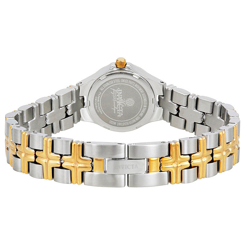 Wildflower White Dial Two-tone Ladies Watch
