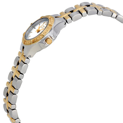 Wildflower White Dial Two-tone Ladies Watch