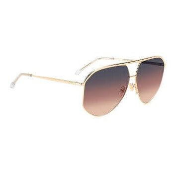 Grey Fuchsia Gradient Pilot Ladies Sunglasses