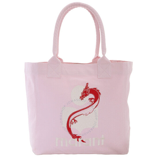 Isabel Marant, Ladies Pink Yenky Logo-Embroidered Small Tote Bag