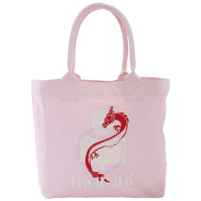 Isabel Marant, Ladies Pink Yenky Logo-Embroidered Small Tote Bag