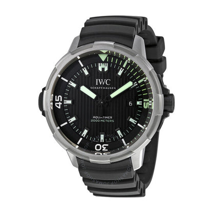 ساعة IWC Aquatimer Automatic 2000 للرجال بمينا أسود