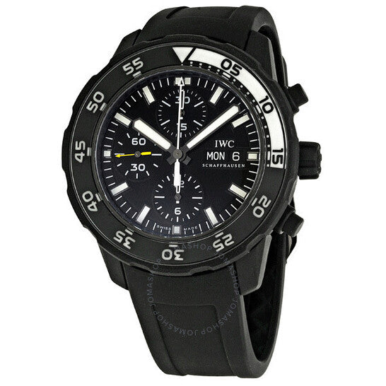 IWC, Aquatimer Automatic Chronograph Black Rubber Men's Watch 3767-05