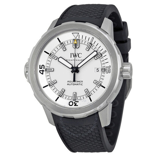 IWC, Aquatimer Automatic Silver Dial Black Rubber Men's Watch
