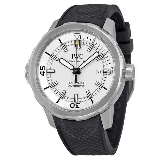 IWC, Aquatimer Automatic Silver Dial Black Rubber Men's Watch