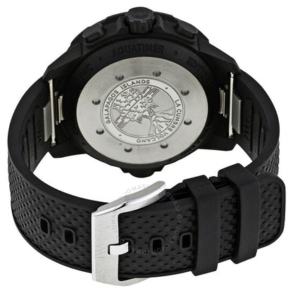 ساعة IWC Aquatimer أوتوماتيكية للرجال بمينا أسود