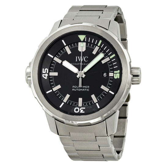 IWC, Aquatimer Black Dial Stainless Steel Men's Watch