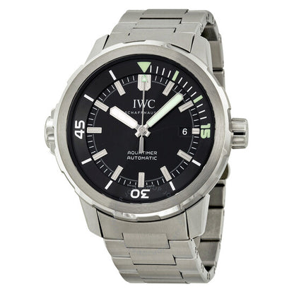 IWC, Aquatimer Black Dial Stainless Steel Men's Watch