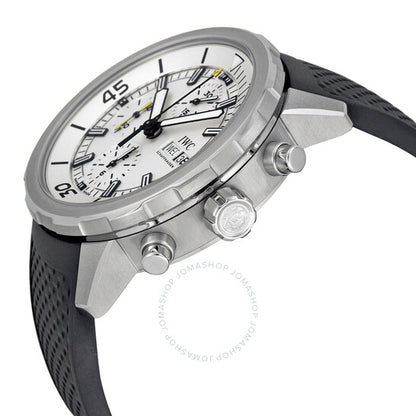 IWC, Aquatimer Chronograph Silver Dial Black Rubber Men's Watch