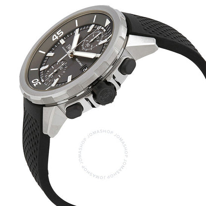 ساعة IWC Aquatimer أوتوماتيكية للرجال بمينا رمادي وكرونوغراف