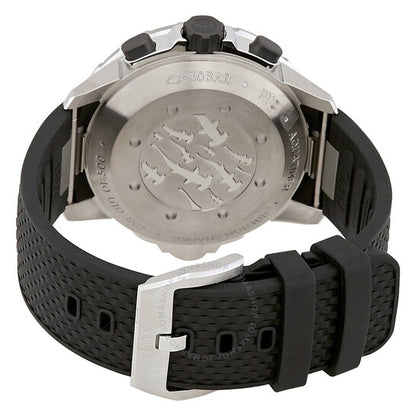 ساعة IWC Aquatimer أوتوماتيكية للرجال بمينا رمادي وكرونوغراف