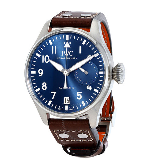 ساعة IWC Big Pilot Le Petit Prince الأوتوماتيكية للرجال بمينا أزرق داكن