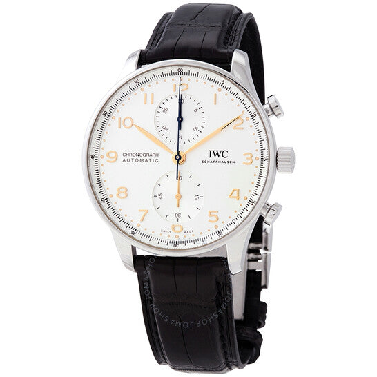 ساعة IWC كرونوغراف أوتوماتيكية بمينا فضية IW3716-04