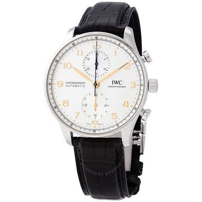 ساعة IWC كرونوغراف أوتوماتيكية بمينا فضية IW3716-04