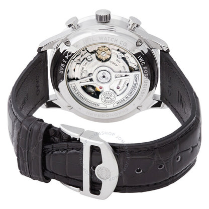 ساعة IWC كرونوغراف أوتوماتيكية بمينا فضية IW3716-04