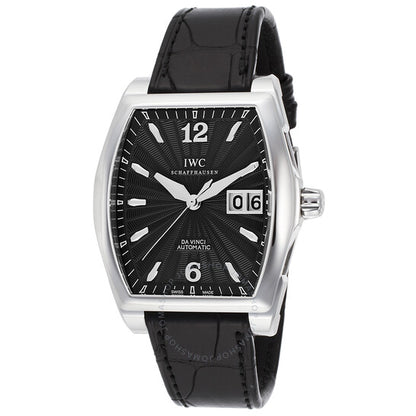 IWC, Da Vinci Black Dial Black Leather Men's Watch