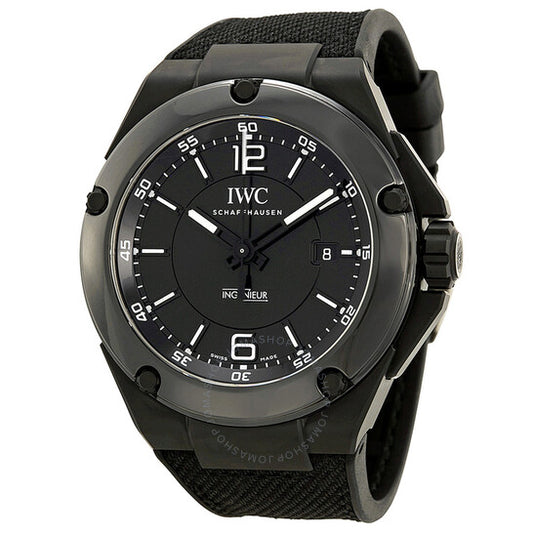 ساعة IWC Ingenieur أوتوماتيكية AMG للرجال من السيراميك الأسود