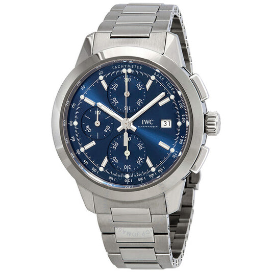 ساعة IWC Ingenieur كرونوغراف أوتوماتيكية للرجال بمينا أزرق