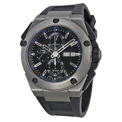 IWC, Ingenieur Chronograph Black Dial Black Rubber Men's Watch