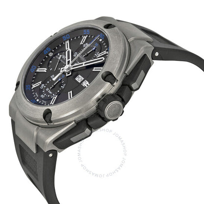 IWC, Ingenieur Chronograph Black Dial Black Rubber Men's Watch