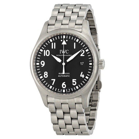IWC, Mark XVIII Black Dial Automatic Stainless Steel Men's Watch